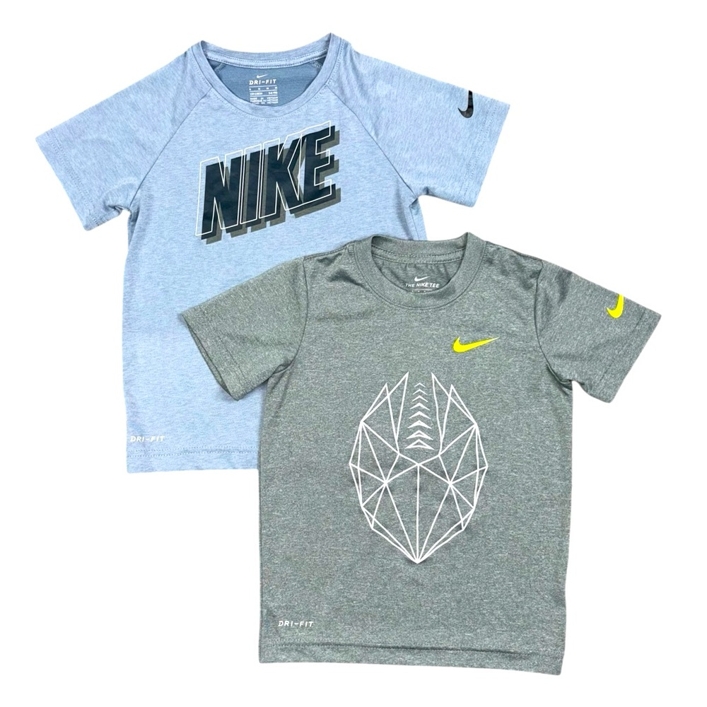 (2) Nike Dry Fit Shirt Bundle 5-6 Years Nike Football Tee Shirt